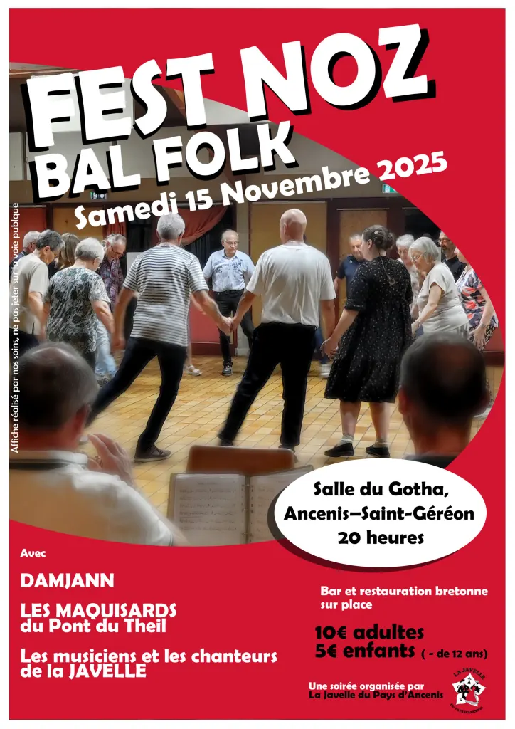 La Javelle du Pays d’Ancenis : Affiche fest noz 2025.2jpg